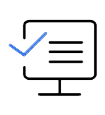 icon of whiteboard with a tick for digital marketing support, Leeds, West Yorkshire